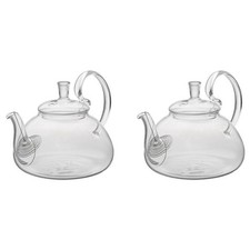 2X Théière En Verre de Café