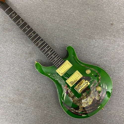 Green prs electric guitar with - electric,
