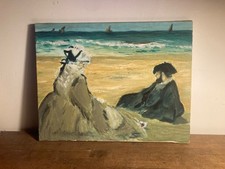 ANCIENNE HUILE SUR TOILE 'A LA