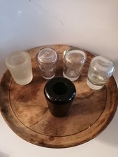 5 bouchons bondes en verres