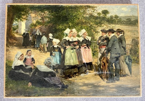 Ancien tableau bretagne - ancien, breton