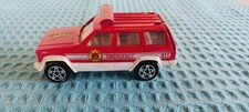 MAJORETTE JEEP CHEROKEE FIRE N° 224 1/60 Camion pompiers miniature
