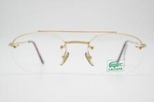 Lunettes Vintage LACOSTE 753 Or Monture Demi-Ronde