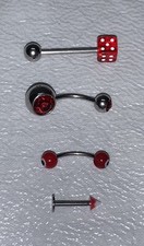 Set Of 4 Body Piercings