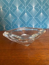 Cendrier en cristal signé Val St Lambert époque Art Déco