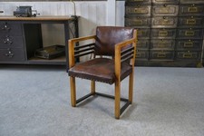 1940's Modern Leather Armchair