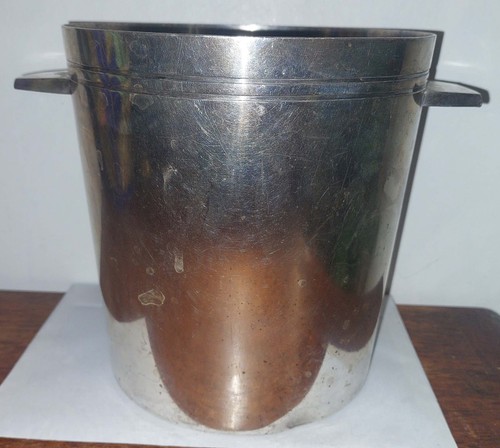 Seau champagne metal argente - a,