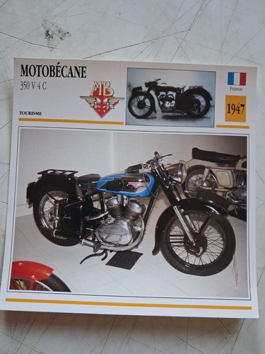 Motobécane 350 v4c 1947 fiche - 1947,