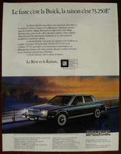 Publicité Papier - Voiture Buick Skylark De 1980
