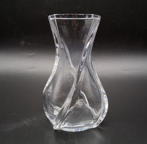 Vase cristal blanc soufflé - vase, en