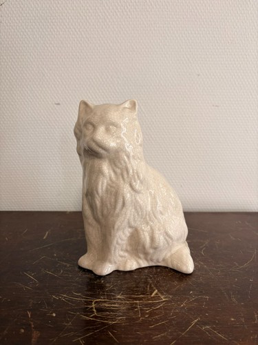 Sculpture chat persan faïence - chat,