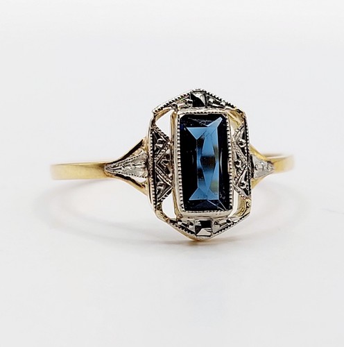 Bague art deco 18k - art, or