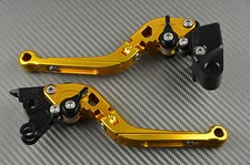 Levier leviers levers flip-up foldable repliable Or Gold Kawasaki ZZR 400