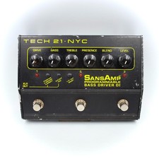 TECH21 SansAmp Programmable Bass Driver DI Bass Guitar Effect Pedal 987310