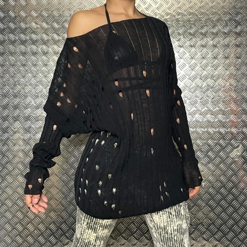 Sarah pacini distressed knit - sarah,