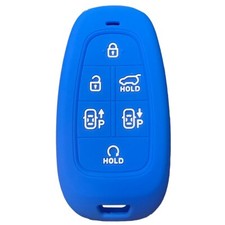 Fit Hyundai Santa Fe Tucson Palisade 6 Button Remote Key Fob Silicone Case Cover