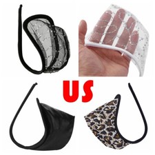 Mens Mini C-string Invisible C-Strap Bikini Briefs Pouch Enhancer Underwear