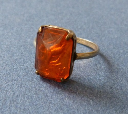 Bague métal intaille signe - métal,