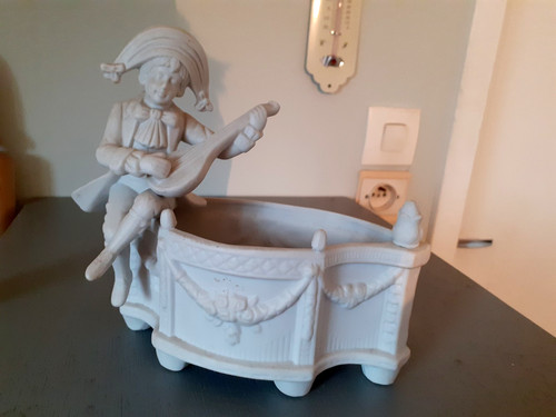 Ancienne jardiniere biscuit - jardiniere,