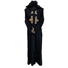 Marocain Femmes Noir Crêpe