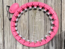 Hoola Fitness Hoop 23 Knots Weighted Smart Hula Thin Waist 53” Weight Loss
