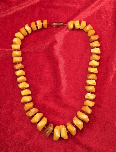Collier peerles ambre - en,