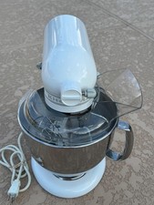 KITCHEN AID ARTISAN COUNTERTOP WHITE MIXER WITH ACCESSORIES MODEL KSM150PSWW