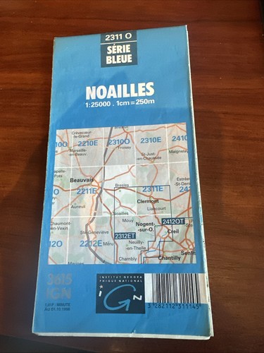 Carte ign série bleue - carte,