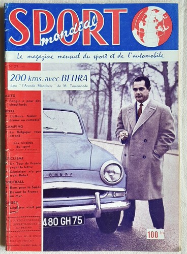 Miroir des sports mondial - des,