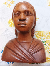 ancien buste bois de Louis