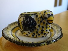 HENRIOT QUIMPER FAIENCE 1 ANCIEN COQUETIER POUSSIN