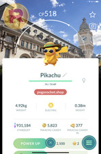 Shiny Pikachu Summer Costume Paris Background Road Trip Go Reg or 1M