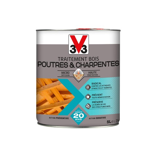 Traitement bois poutres - , &