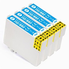 4 Cyan Cartouches d'encre pour Epson Stylus SX105 SX115 SX218 SX405 SX415