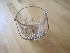 seau a glace en verre de pub Renault vintage 