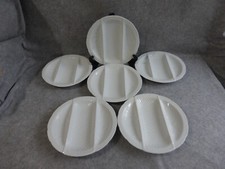 6 assiettes à asperges en