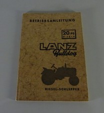 Owners Manual/Manual Lanz Bulldog 20 HP d 2016 Diesel Tractor '12/1955
