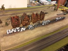 Marklin 3003, train militaire WWII LOT DE WAGONS ARMÉS, ÉCHELLE HO