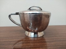 Calderoni Fratelli Sugar Pot Alpacca Argentato Design Gio Ponti Vintage