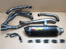 BMW S1000RR 2015 18,306 mls exhaust system kit pipes silencer Akrapovic (10046)