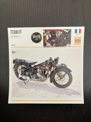 Carte fiche moto collection - carte,