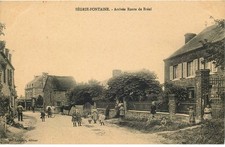 ORNE SEGRIE FONTAINE arrival road to Bréel