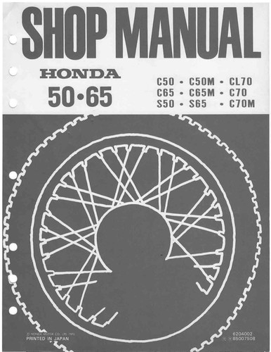 Honda c50 c50m c65 c65m - c65,