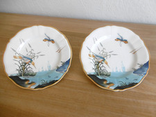 DEUX ASSIETTES A LUNCH FAIENCE