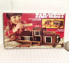 Vintage Far West Jeujura Wooden Building Set