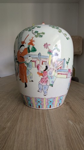 Potiche chinoise porcelaine
