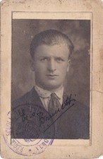 football football card ezio brunetti footballer of verona 1927 1928 original