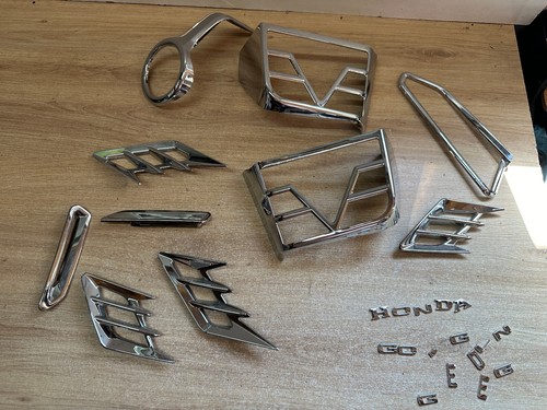 Lot cache grille chrome - de,