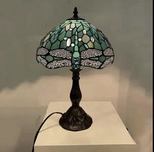 Lampe à Poser Vitrail Verre