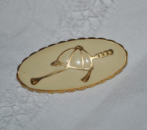 Broche vintage cavalier - vintage,